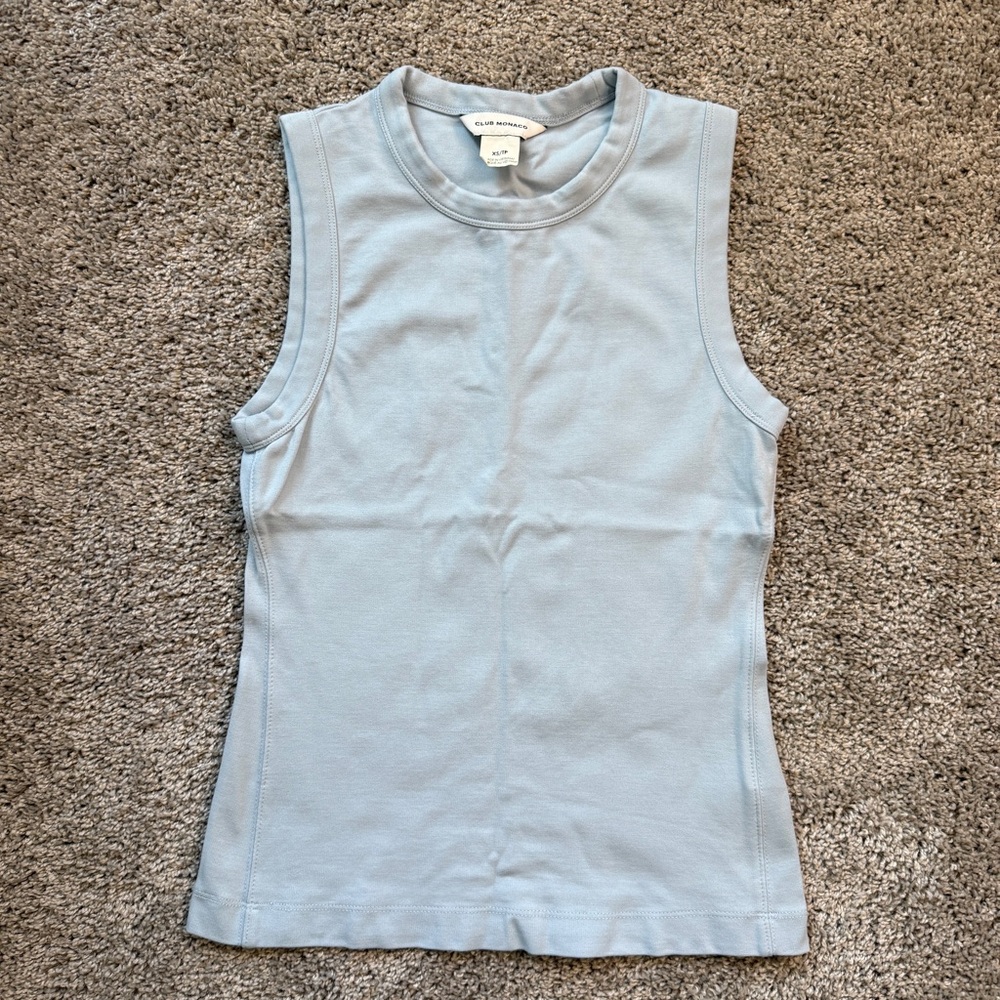 NWOT Club Monaco Perfect Tank Light Blue XS